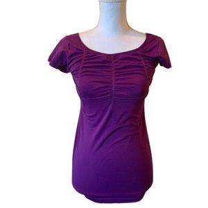 Shape FX top. Very stretchy. Purple. Small